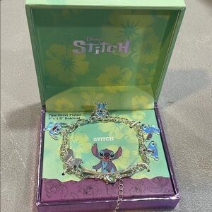 Disney Stitch Silver Plated Bracelet